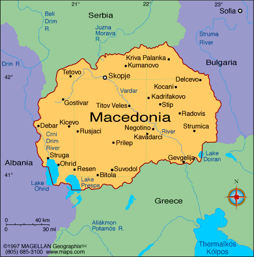 macedonie carte